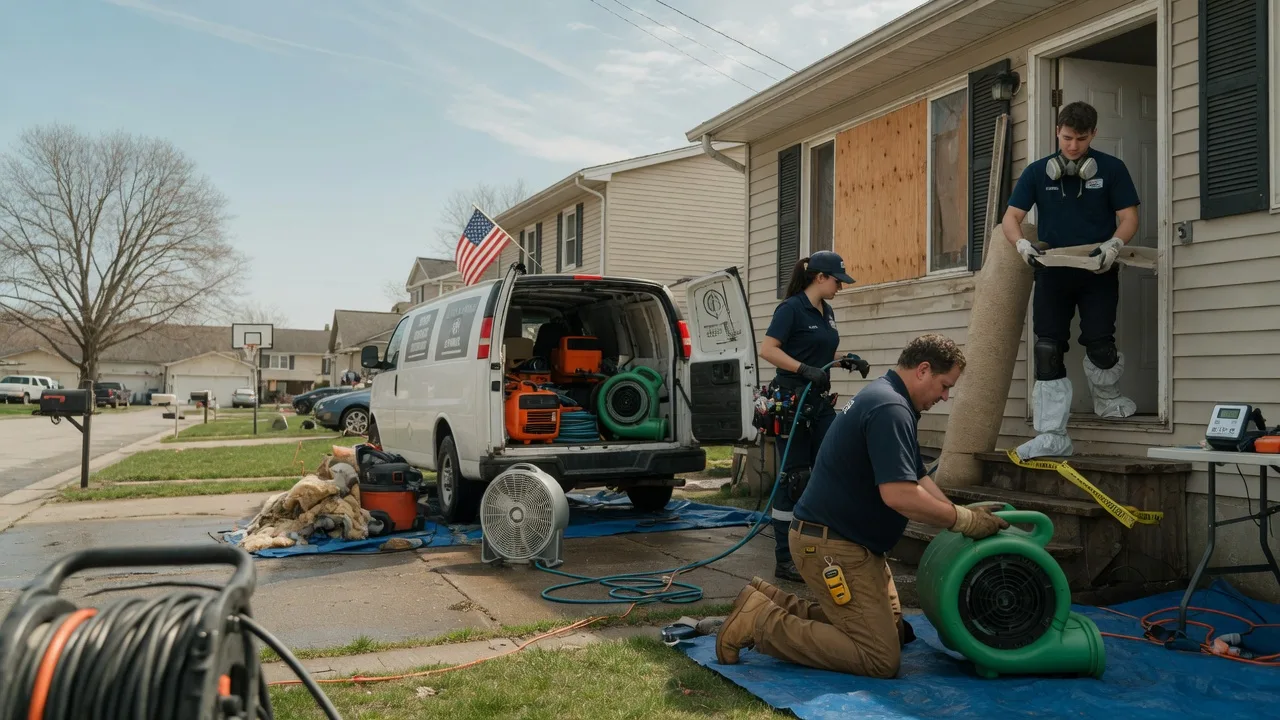 Water Damage Restoration in Buda, IL near me
